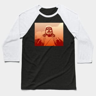 Vaporwave Genghis Khan 4223 Ulaanbaatar Baseball T-Shirt